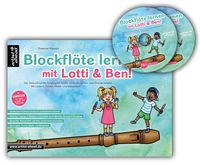 Bild vom Artikel Blockflöte lernen mit Lotti & Ben + 2 Audio-CDs! vom Autor Susanne Hossain