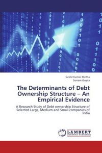 Produktbild: Mehta, S: Determinants of Debt Ownership Structure - An Empi