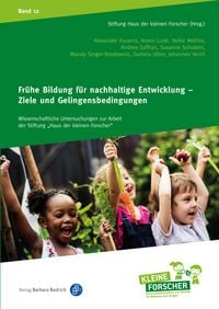Produktbild: Fr&uuml;he Bildung f&uuml;r nachhaltige Entwicklung - Ziele und Gelingensbedingungen