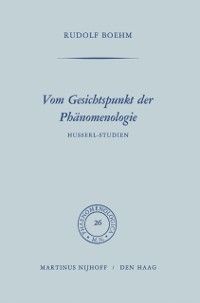 Produktbild: Vom Gesichtspunkt der Ph&auml;nomenologie