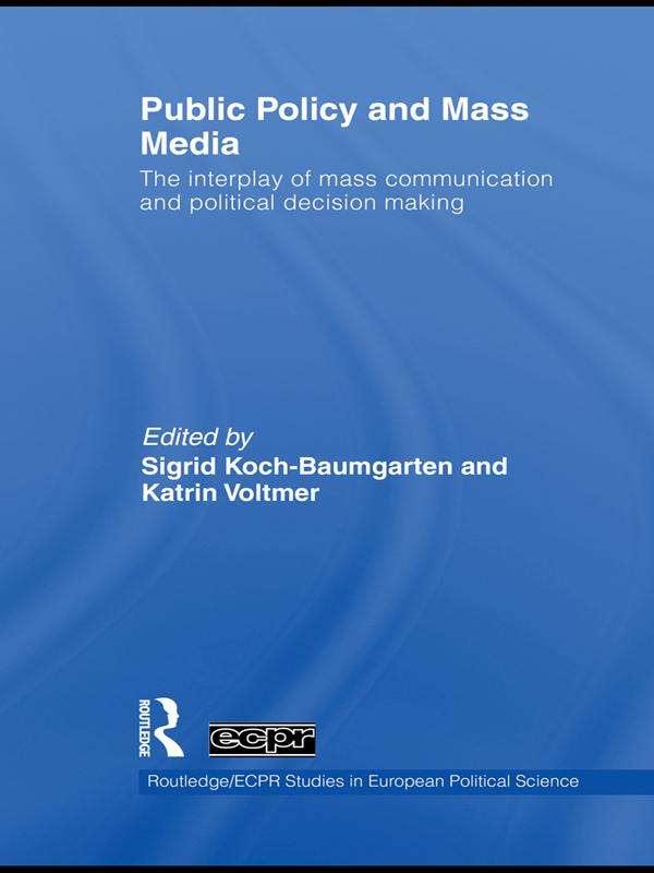 Produktbild: Public Policy and the Mass Media