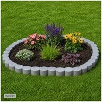 Produktbild: HTI-Living Beetumrandung Nessa Palisade 12-teilig Grau Beetumrandung Nessa Palisade 12-teilig Grau