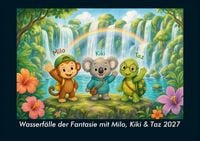Produktbild: Wasserf&auml;lle der Fantasie mit Milo, Kiki & Taz 2027 Fotokalender DIN A4