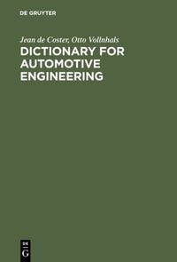 Produktbild: Dictionary for Automotive Engineering