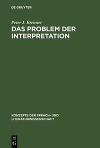 Produktbild: Das Problem der Interpretation