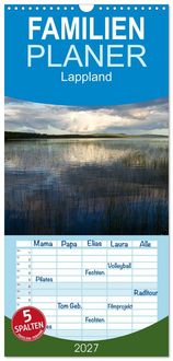 Produktbild: Familienplaner 2027 - Lappland mit 5 Spalten (Wandkalender, 21 x 45 cm) CALVENDO