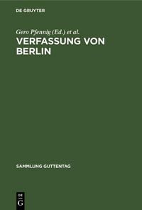 Produktbild: Verfassung von Berlin