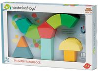 Produktbild: Tender Leaf 7508614 - Primary Magblocs, magnetsiche Bauklötze, Holz, 11-teilig