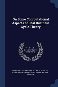 Produktbild: On Some Computational Aspects of Real Business Cycle Theory
