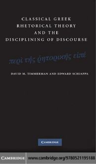 Produktbild: Classical Greek Rhetorical Theory and the Disciplining of Discourse