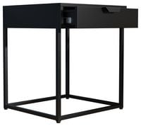 Produktbild: Metall Nachttisch Beistelltisch Schublade Flokas S