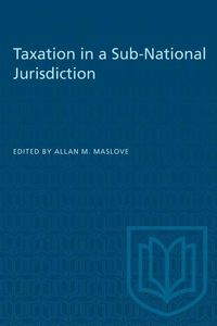 Produktbild: Taxation in a Sub-National Jurisdiction