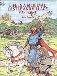 Produktbild: Life in a Medieval Castle and Village Coloring Book