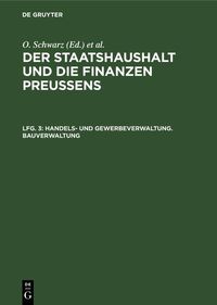 Produktbild: Handels- und Gewerbeverwaltung. Bauverwaltung