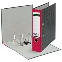 Produktbild: Leitz Ordner 1080 DIN A4 R&uuml;ckenbreite: 80 mm Rot Wolkenmarmor 2 B&uuml;gel 10805025