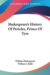 Produktbild: Shakespeare's History Of Pericles, Prince Of Tyre