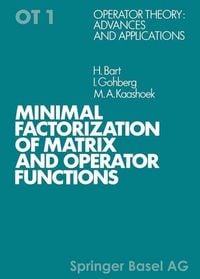 Produktbild: Minimal Factorization of Matrix and Operator Functions