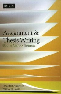 Produktbild: Anderson, J: Assignment and thesis writing