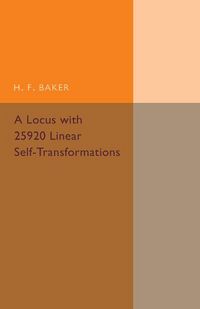 Produktbild: A Locus with 25920 Linear Self-Transformations
