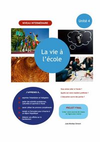 Produktbild: Unite 4: la vie a l ecole