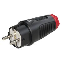 Bild vom Artikel PCE 0511-sr Schutzkontaktstecker Gummi, Thermoplast 250V Schwarz, Rot IP54 vom Autor 