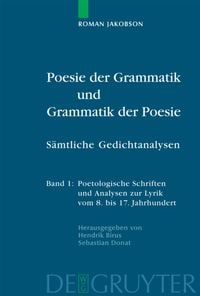 Produktbild: Poesie der Grammatik und Grammatik der Poesie