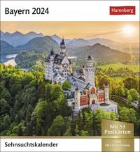 Bild vom Artikel Bayern Sehnsuchtskalender 2024. Eine Rundreise durch bayrische Idylle. 53 Postkarten in einem Foto-Kalender zum Aufstellen oder Aufhängen. Postkarten vom Autor 