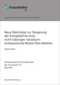 Bild vom Artikel Neue Elektrolyte zur Steigerung der Energiedichte einer nicht-wässrigen Vanadium-Acetylacetonat-Redox-Flow-Batterie vom Autor Tatjana Herr