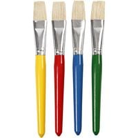 Produktbild: Creativ Company Kinderpinsel, L 19 cm, B 20 mm, Flach, 4 Stk, 4 Stk