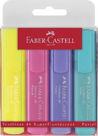 Bild vom Artikel Faber-Castell Textliner 46 Superflourescent + Pastell, 4er Etui vom Autor 