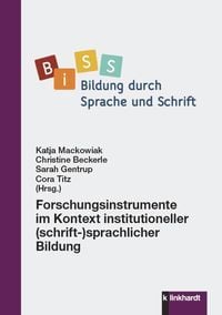 Produktbild: Forschungsinstrumente im Kontext institutioneller (schrift-)sprachlicher Bildung