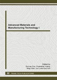 Produktbild: Advanced Materials and Manufacturing Technology I
