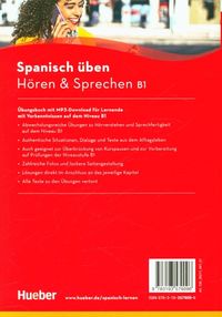 Spanisch üben - Hören & Sprechen B1. Buch mit Audios online