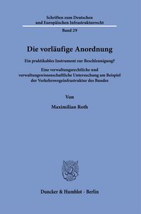 Produktbild: Die vorl&auml;ufige Anordnung