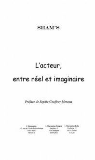 Produktbild: L'Acteur, entre reel et imaginaire