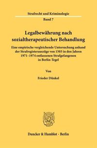 Produktbild: Legalbew&auml;hrung nach sozialtherapeutischer Behandlung.