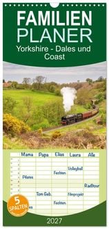 Produktbild: Familienplaner 2027 - Yorkshire - Dales und Coast mit 5 Spalten (Wandkalender, 21 x 45 cm) CALVENDO