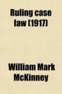 Produktbild: Ruling Case Law (1917)