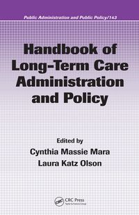 Produktbild: Handbook of Long-Term Care Administration and Policy