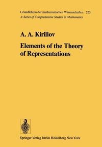 Produktbild: Elements of the Theory of Representations