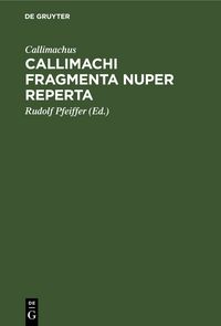 Produktbild: Callimachi fragmenta nuper reperta