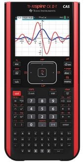Produktbild: Texas Instruments Grafikrechner TI-NSpire CX II-T CAS rotes Geh&auml;use