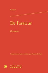 Produktbild: De l'Orateur : De Oratore