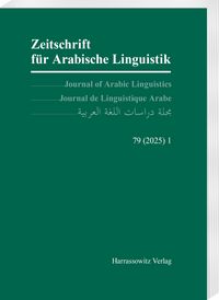 Produktbild: Zeitschrift f&uuml;r Arabische Linguistik 79,1 (2025)