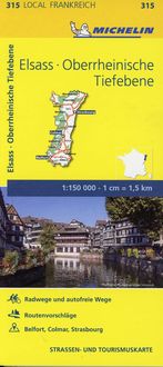 Bild vom Artikel Michelin Localkarte Elsass Oberrheinische Tiefebene 1 : 150 000 vom Autor 