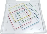 Produktbild: Geo-Brett, 15 x 15 cm, Kunststoff, transparent
