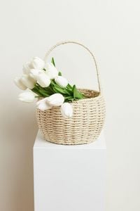 Produktbild Korb rund mit Henkel, Natur, 28 x Ø 18cm