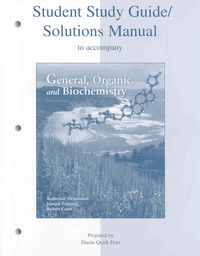 Produktbild: General, Organic, and Biochemistry Student Study Guide/Solutions Manual