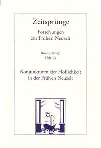 Produktbild: Konjunkturen der H&ouml;flichkeit in der Fr&uuml;hen Neuzeit