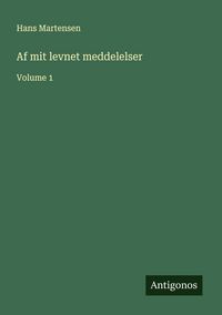 Produktbild: Af mit levnet meddelelser